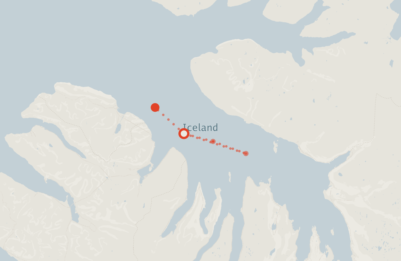 Activity map — real sighting points on an OpenStreetMap basemap