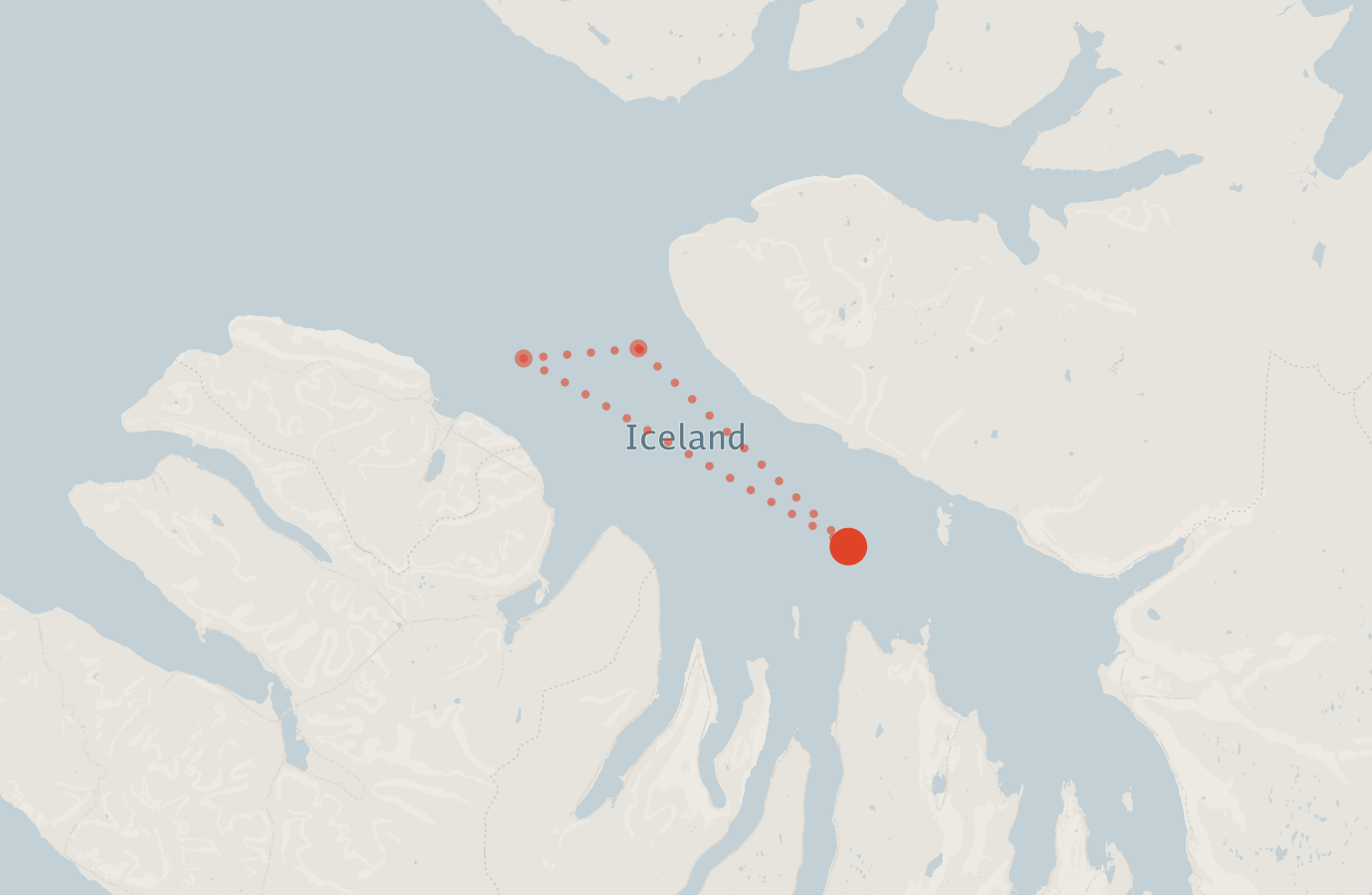 Activity map — real sighting points on an OpenStreetMap basemap