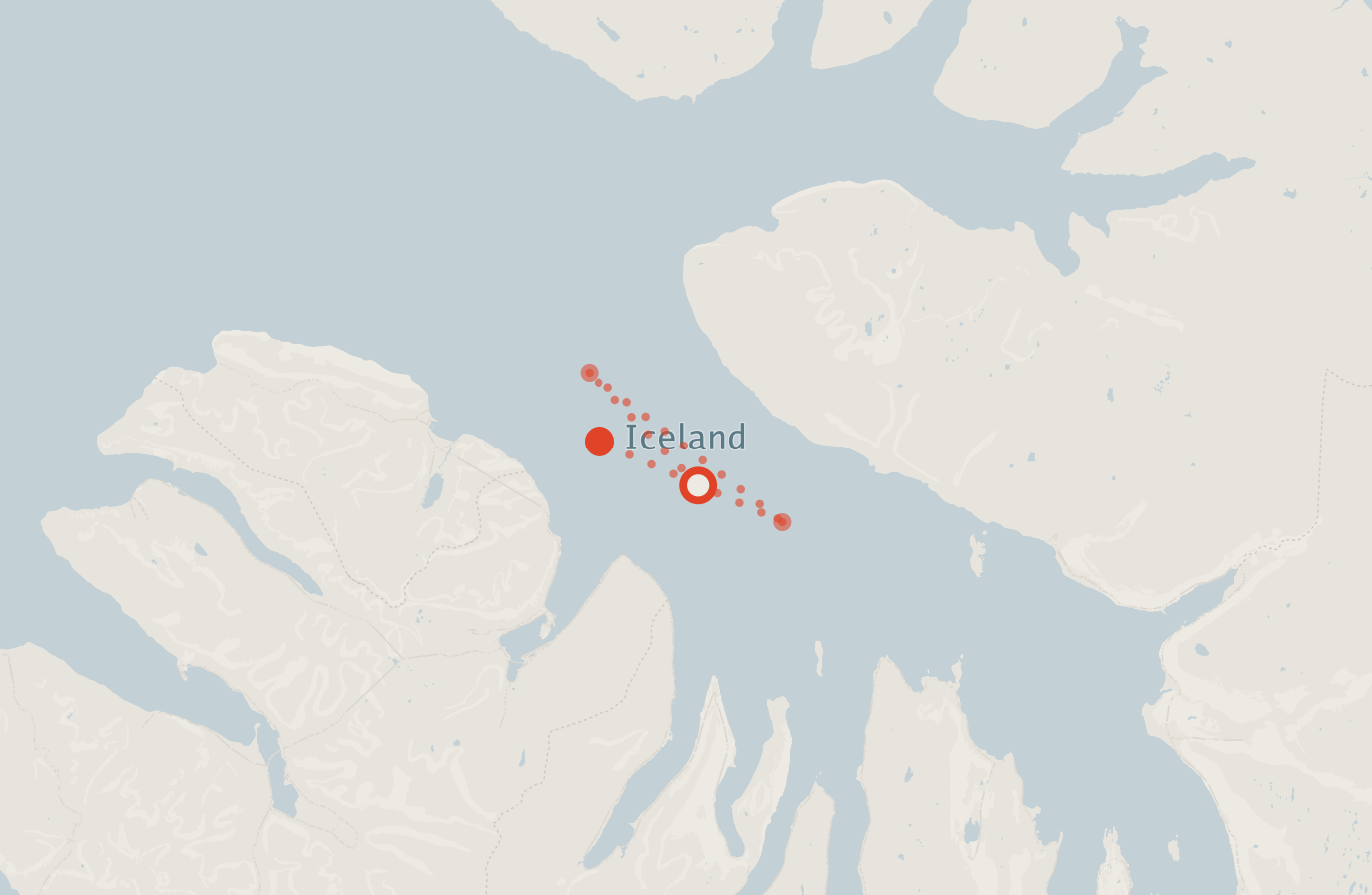 Activity map — real sighting points on an OpenStreetMap basemap