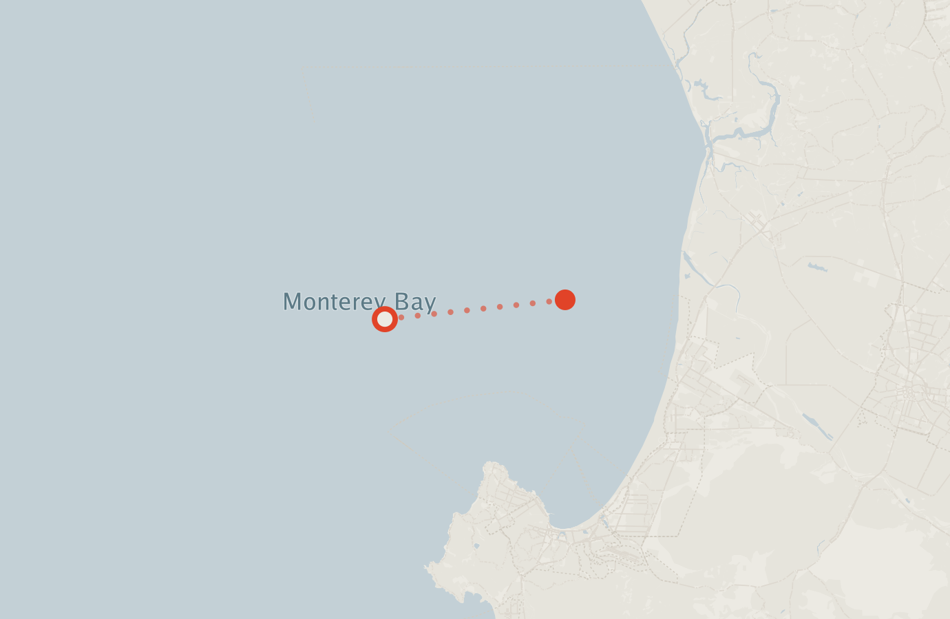 Activity map — real sighting points on an OpenStreetMap basemap