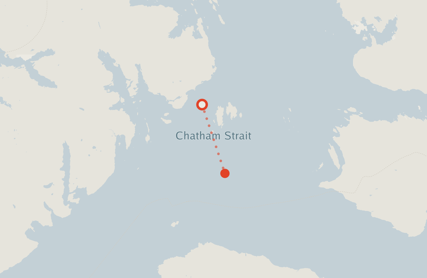 Activity map — real sighting points on an OpenStreetMap basemap