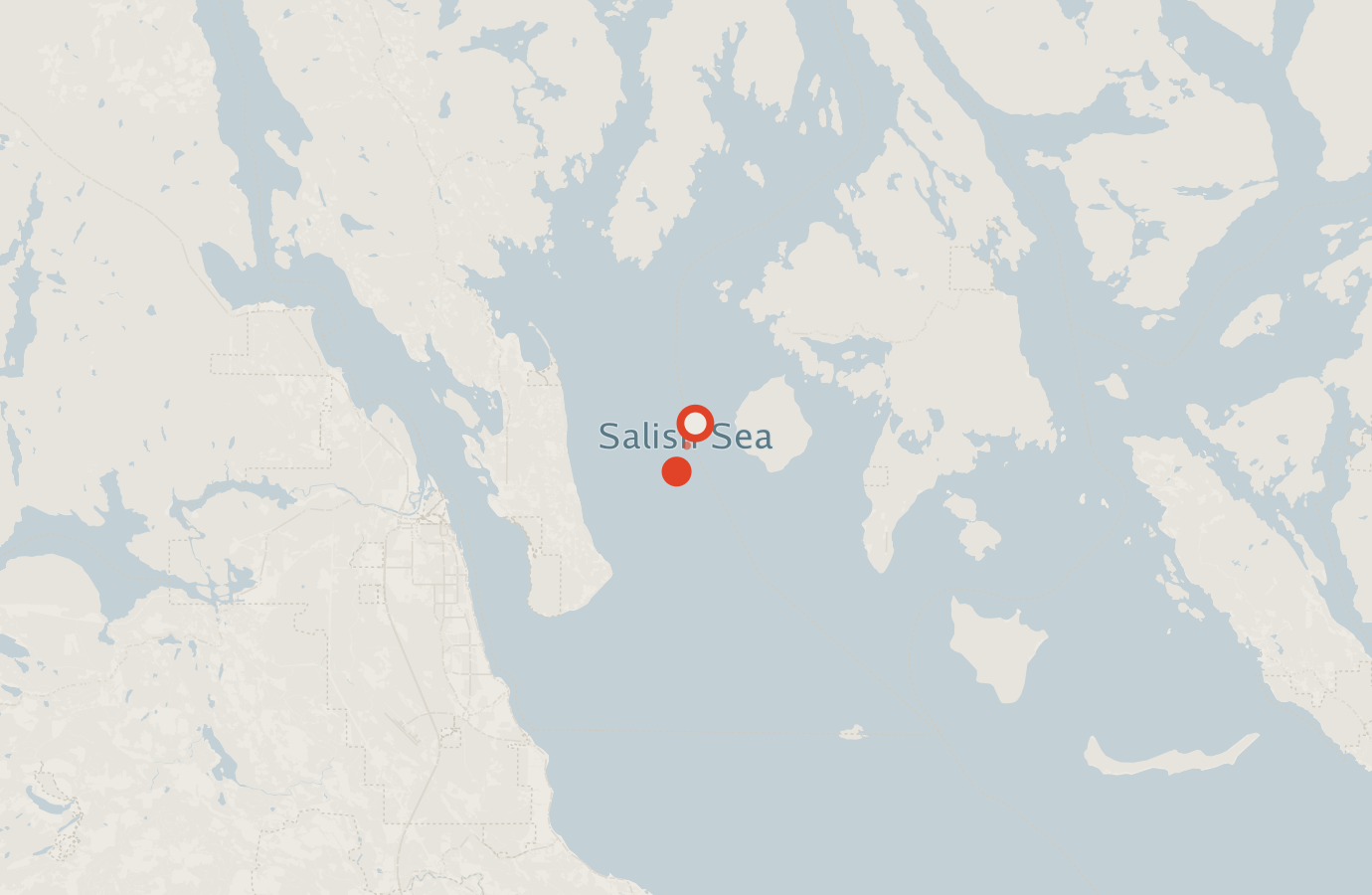 Activity map — real sighting points on an OpenStreetMap basemap