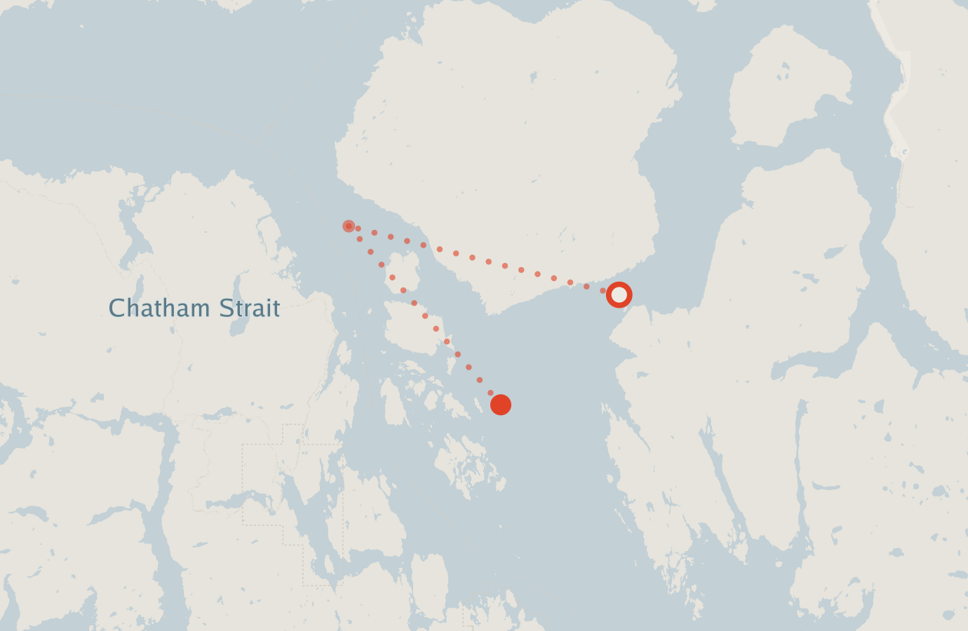 Activity map — real sighting points on an OpenStreetMap basemap