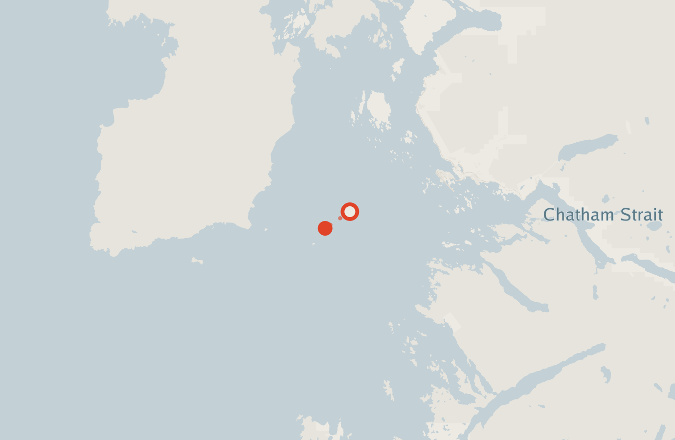 Activity map — real sighting points on an OpenStreetMap basemap