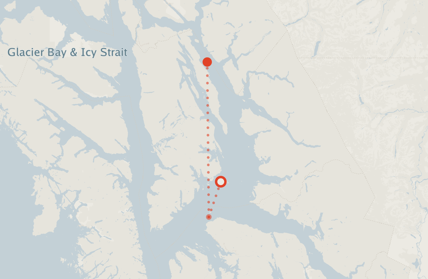 Activity map — real sighting points on an OpenStreetMap basemap