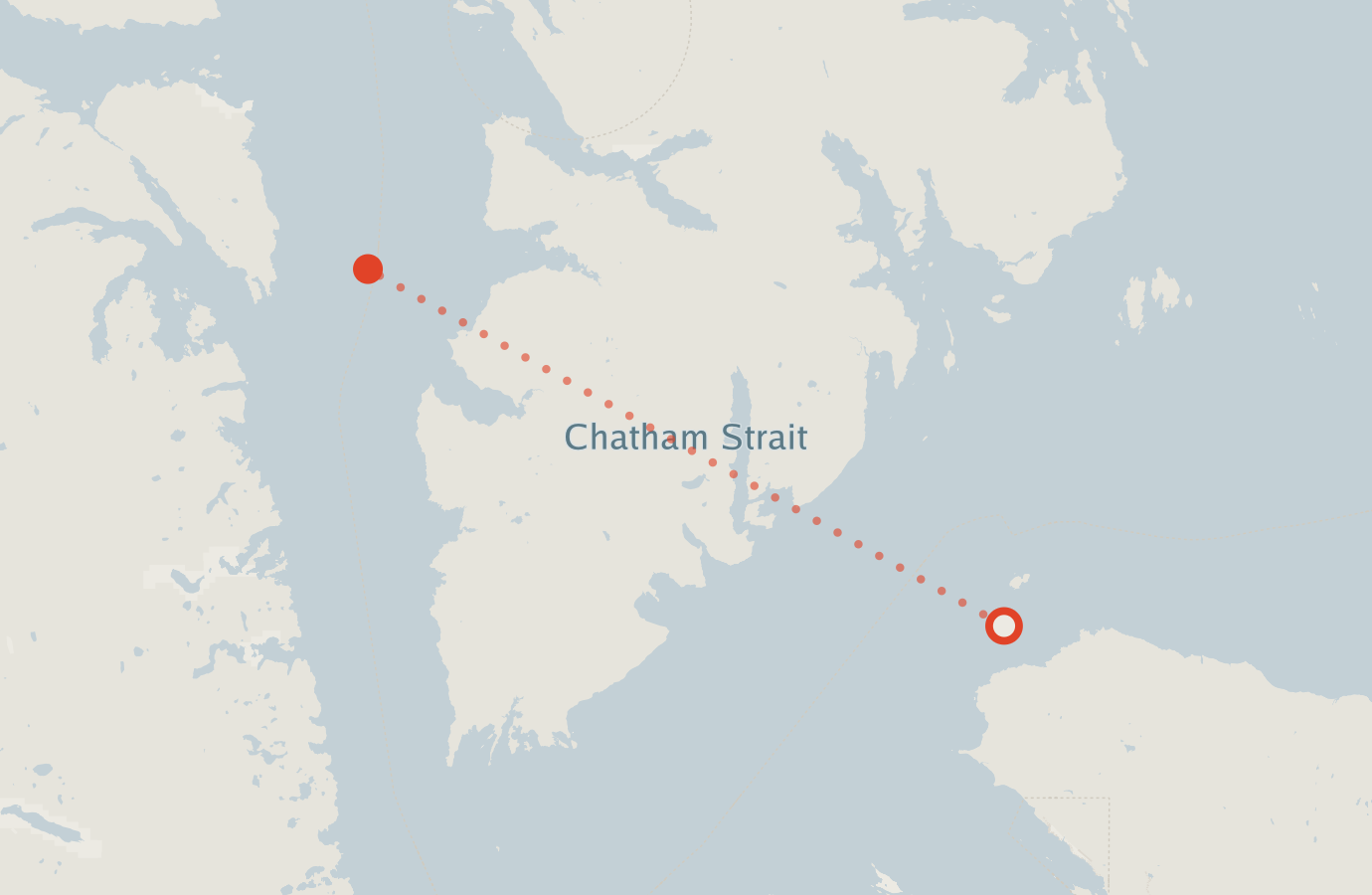 Activity map — real sighting points on an OpenStreetMap basemap