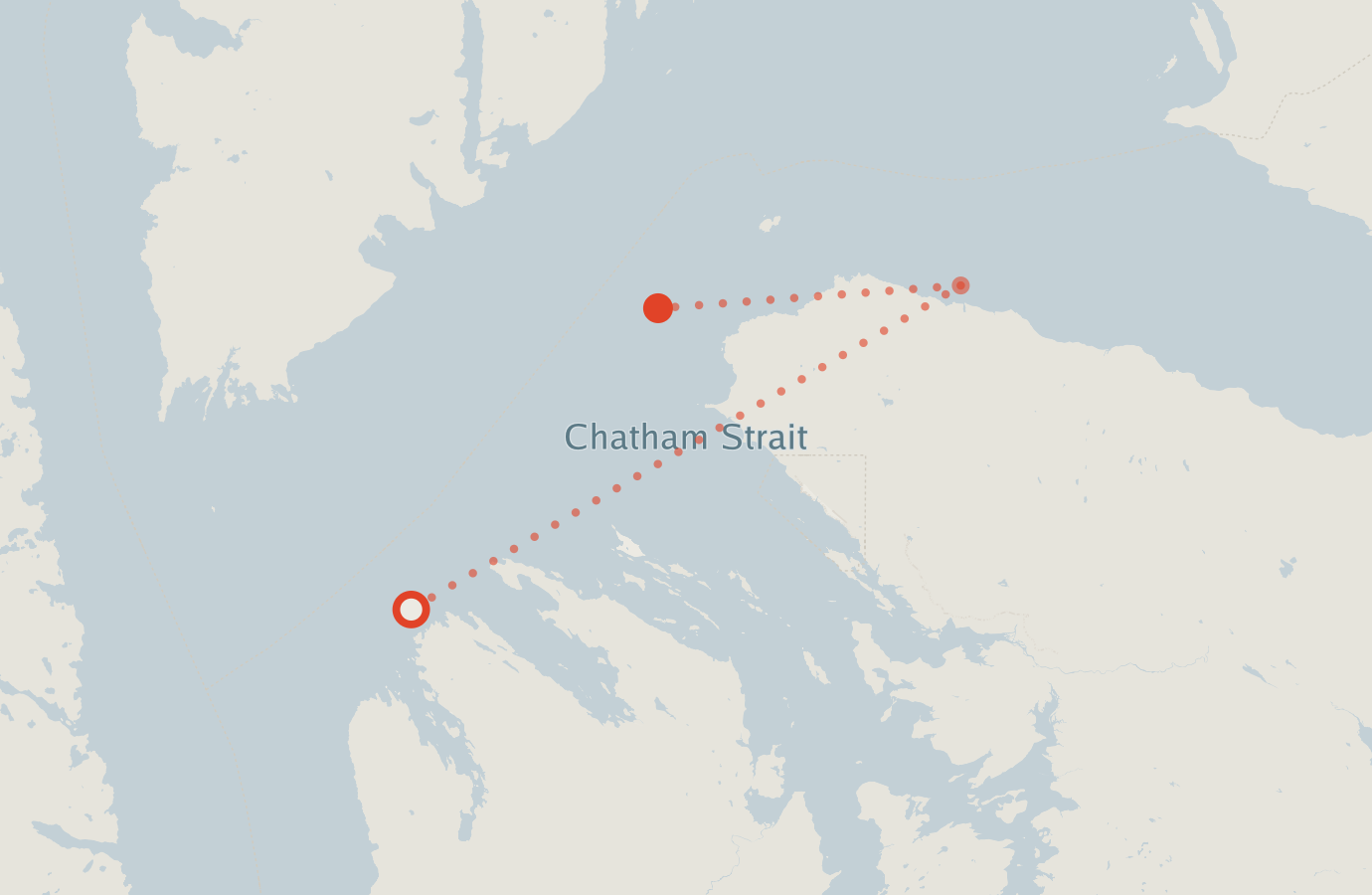 Activity map — real sighting points on an OpenStreetMap basemap