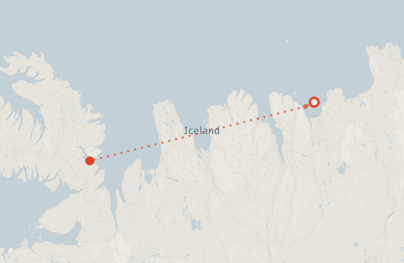 Activity map — real sighting points on an OpenStreetMap basemap