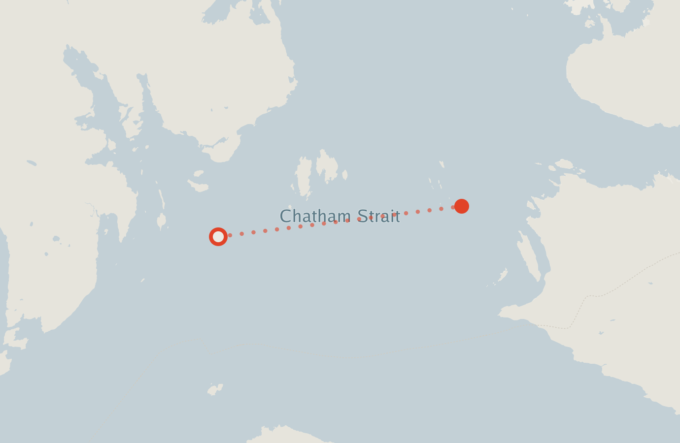 Activity map — real sighting points on an OpenStreetMap basemap