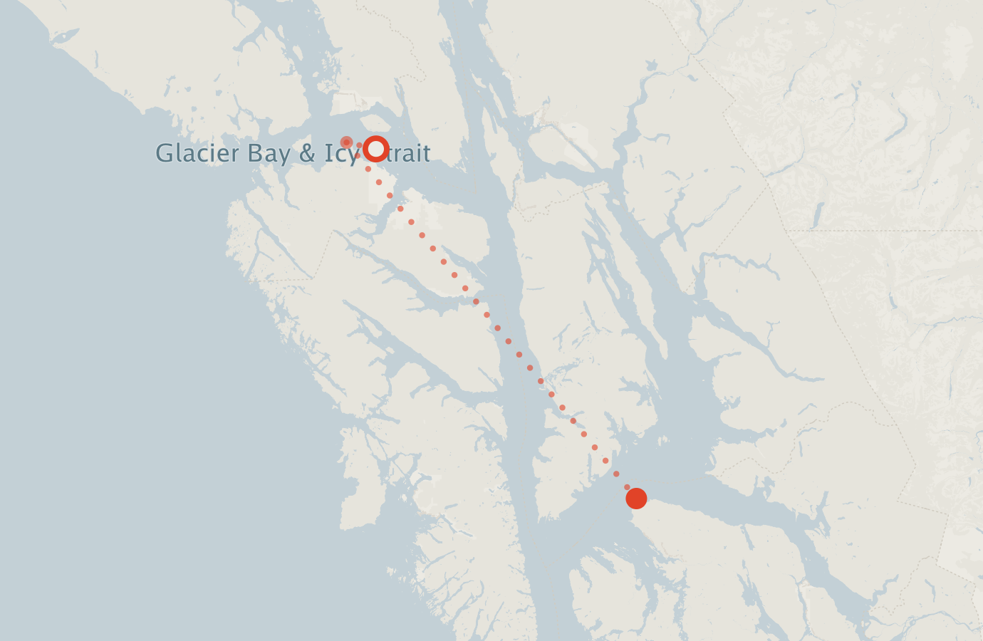 Activity map — real sighting points on an OpenStreetMap basemap