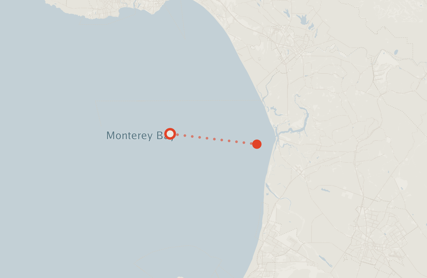 Activity map — real sighting points on an OpenStreetMap basemap