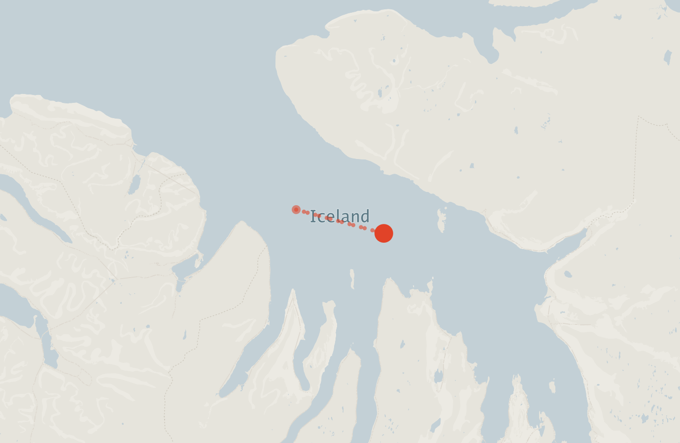 Activity map — real sighting points on an OpenStreetMap basemap