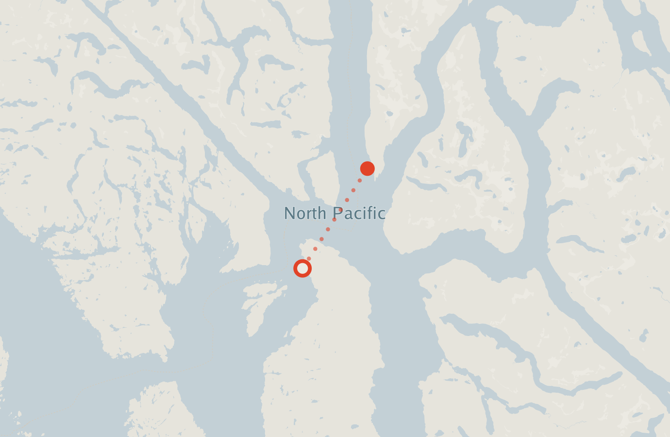 Activity map — real sighting points on an OpenStreetMap basemap