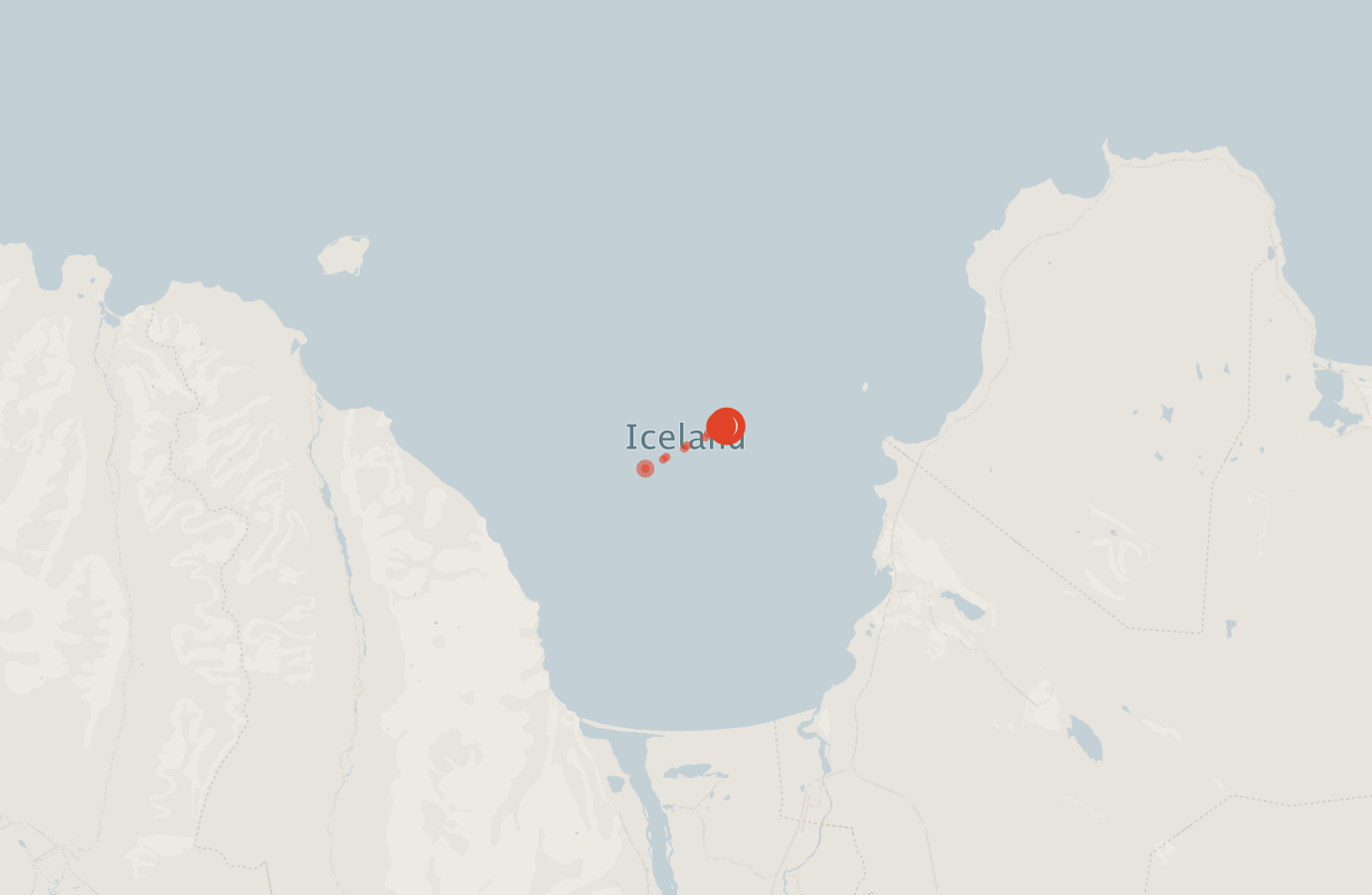 Activity map — real sighting points on an OpenStreetMap basemap
