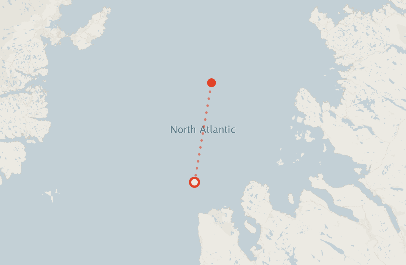 Activity map — real sighting points on an OpenStreetMap basemap