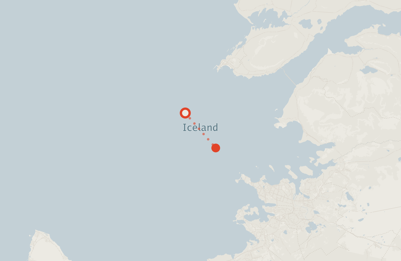 Activity map — real sighting points on an OpenStreetMap basemap