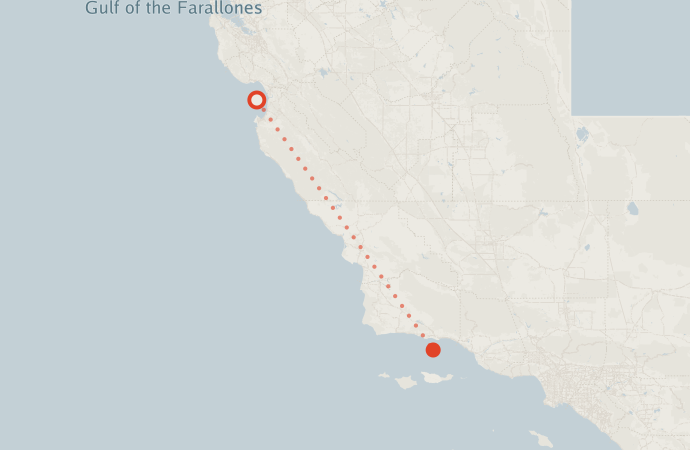 Activity map — real sighting points on an OpenStreetMap basemap