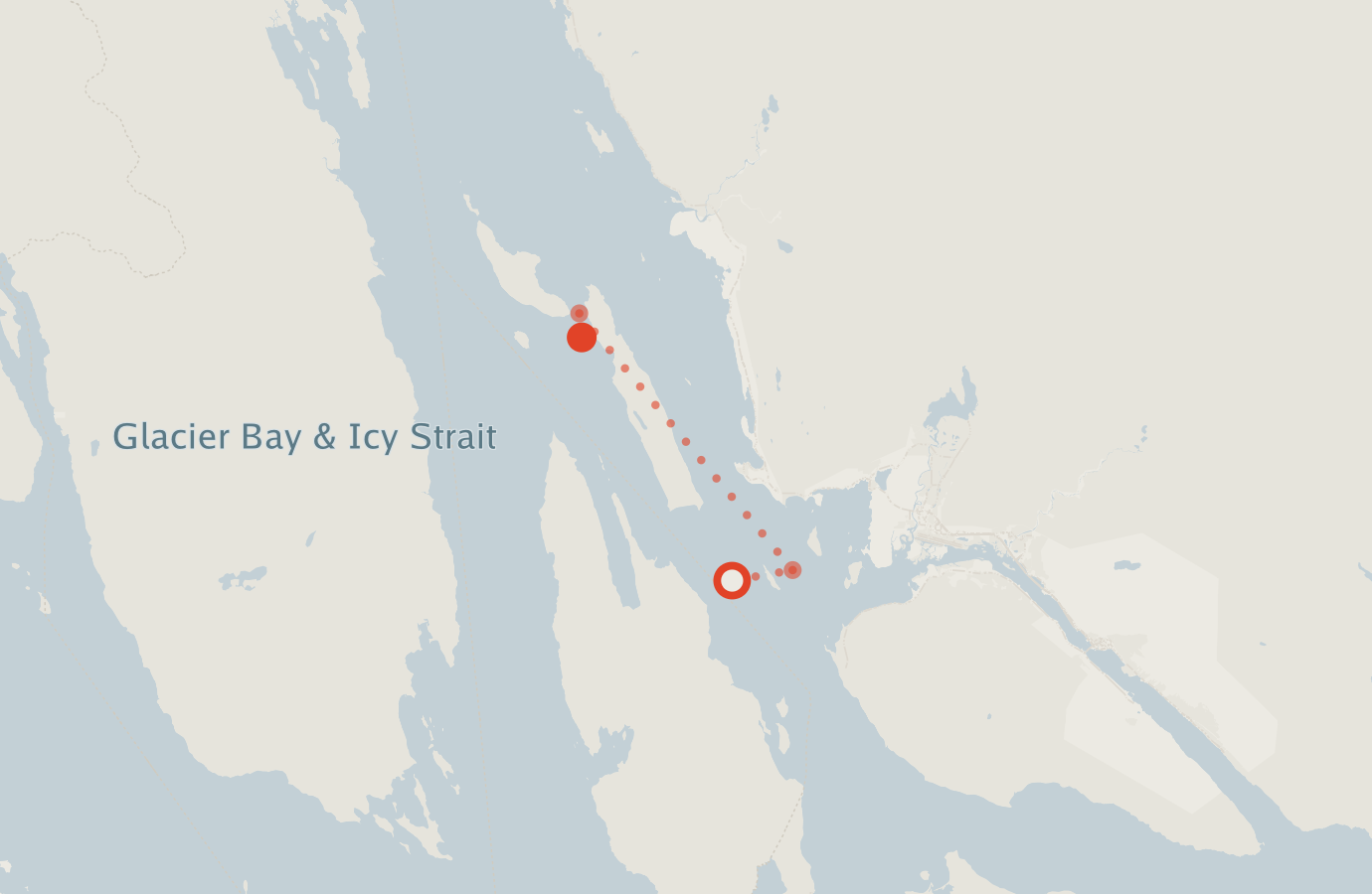 Activity map — real sighting points on an OpenStreetMap basemap