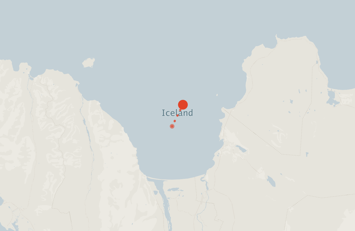 Activity map — real sighting points on an OpenStreetMap basemap