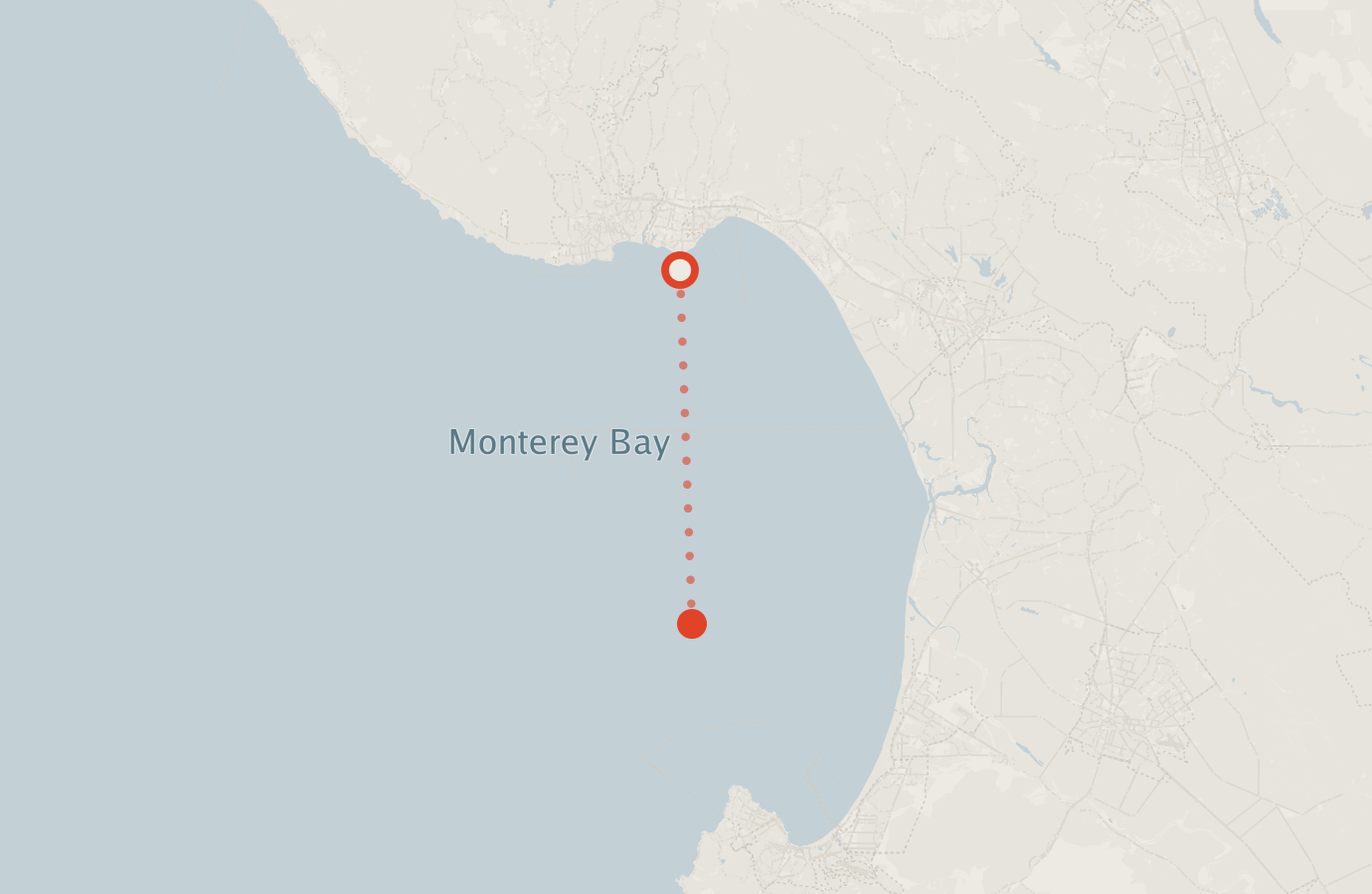 Activity map — real sighting points on an OpenStreetMap basemap