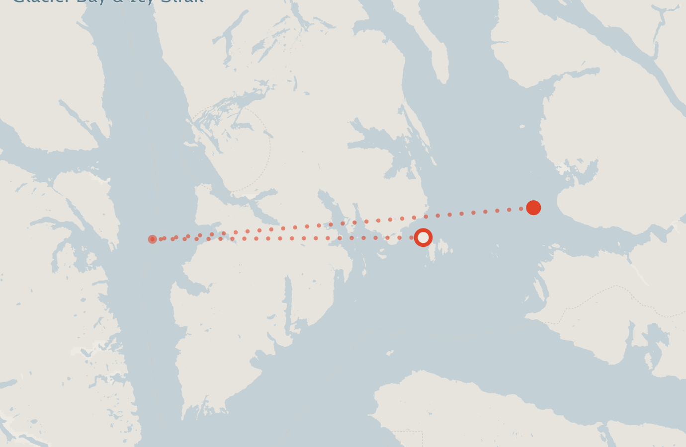Activity map — real sighting points on an OpenStreetMap basemap