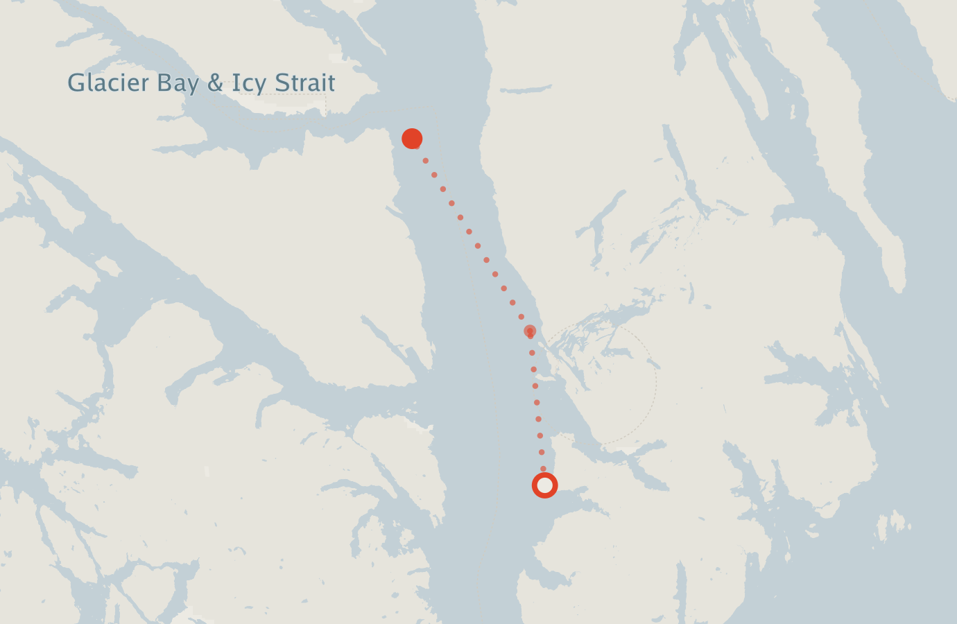 Activity map — real sighting points on an OpenStreetMap basemap