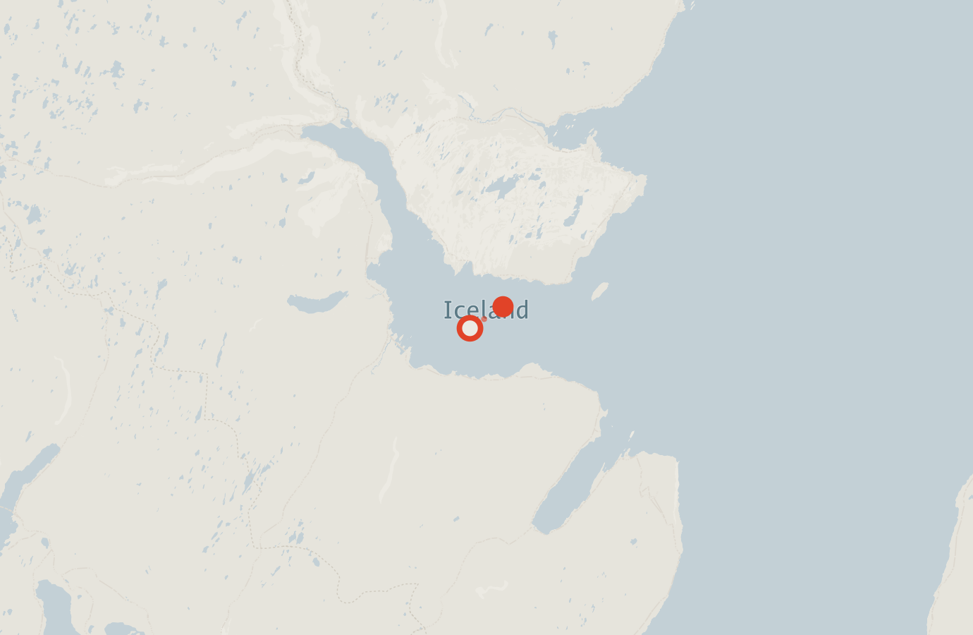 Activity map — real sighting points on an OpenStreetMap basemap