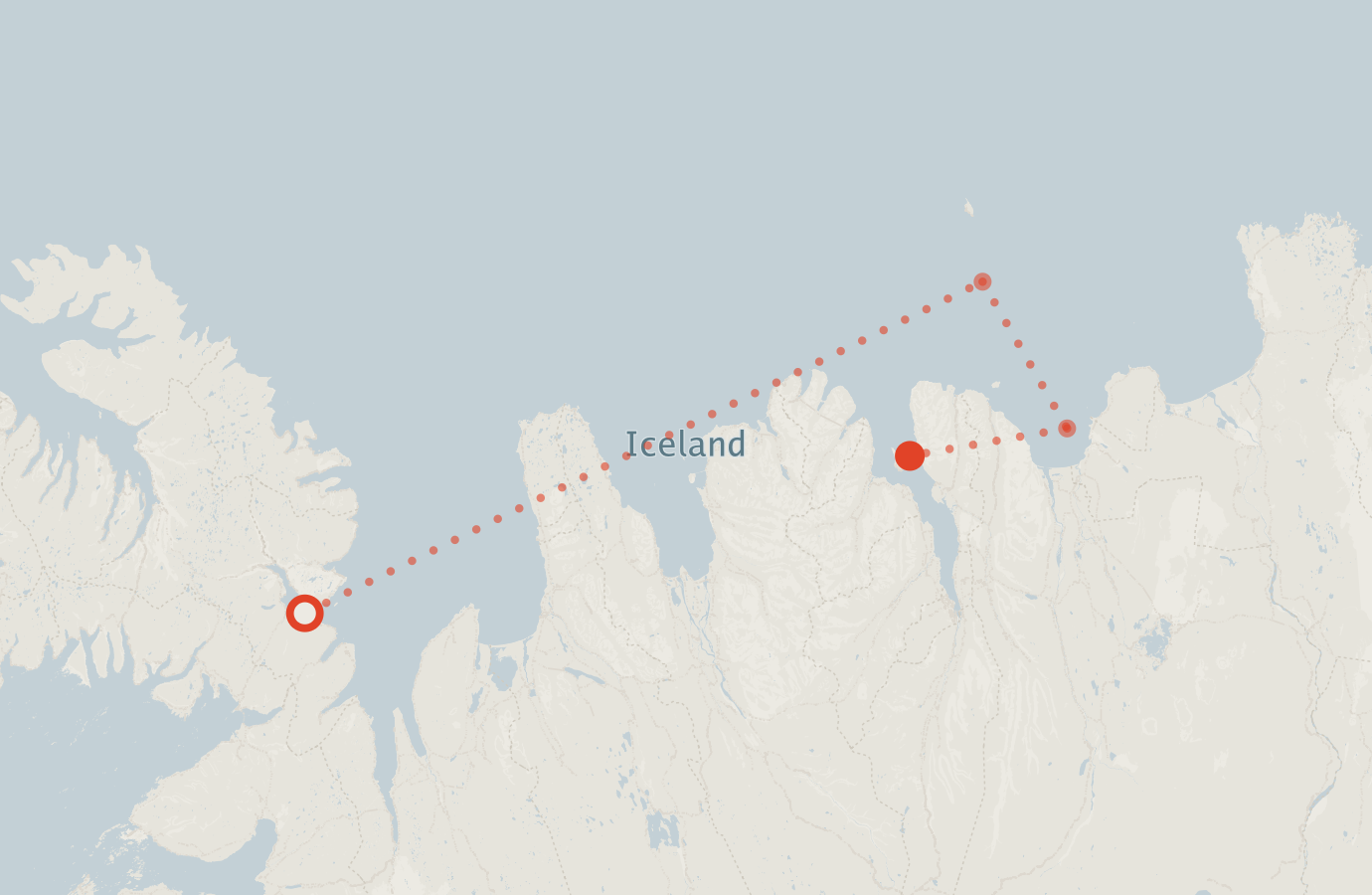 Activity map — real sighting points on an OpenStreetMap basemap