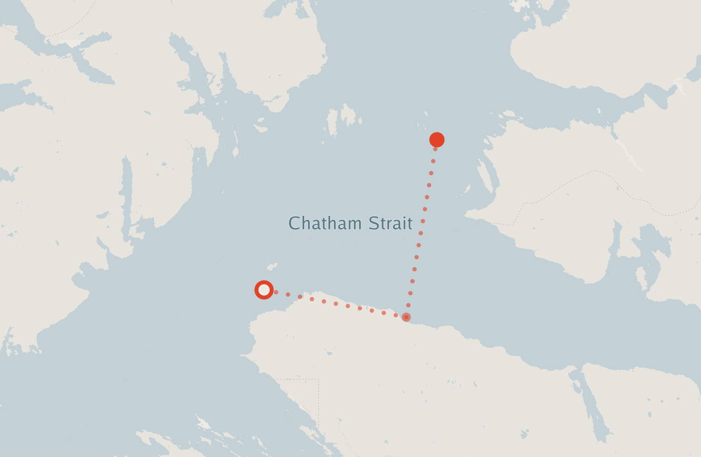Activity map — real sighting points on an OpenStreetMap basemap