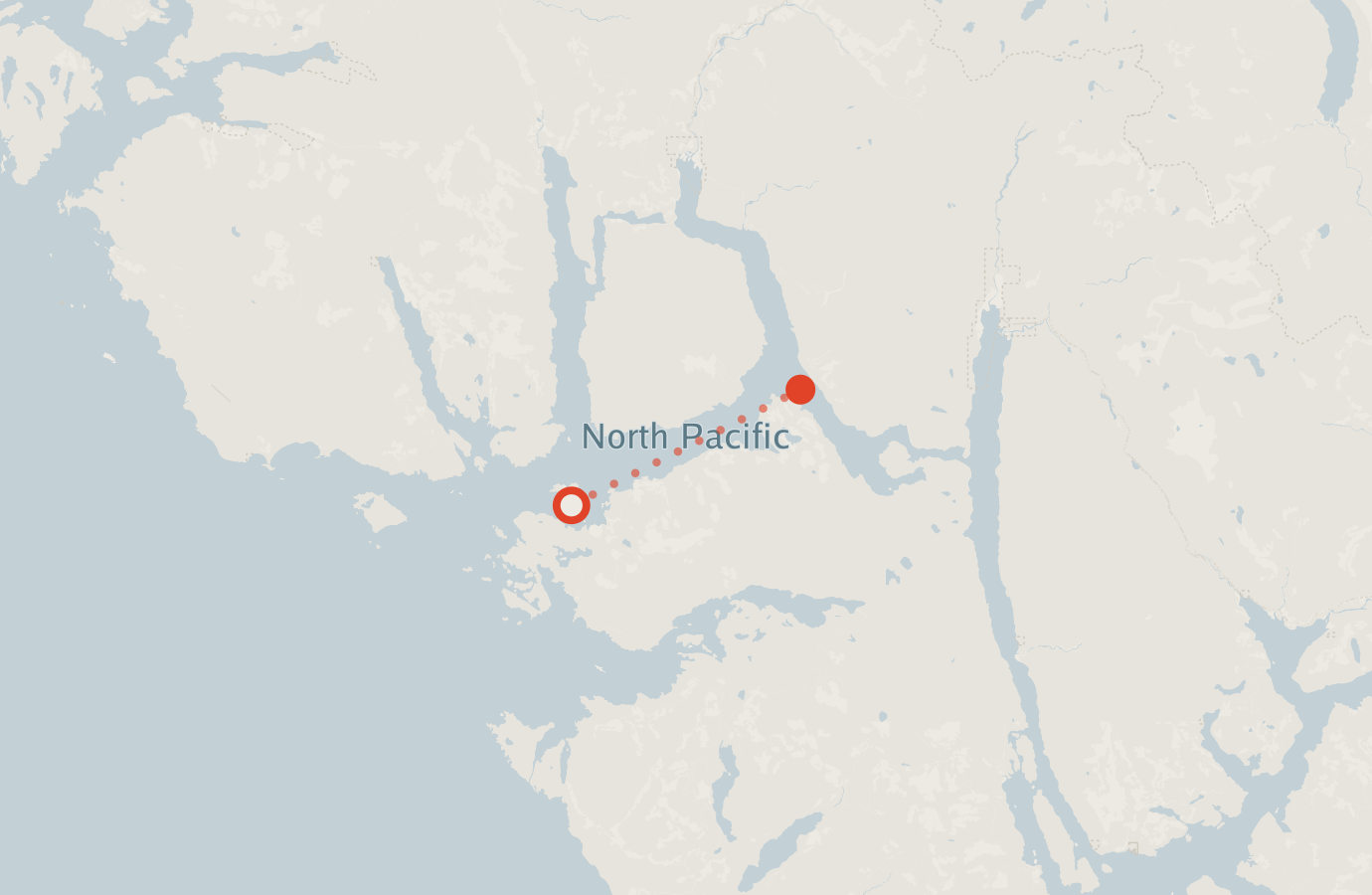 Activity map — real sighting points on an OpenStreetMap basemap