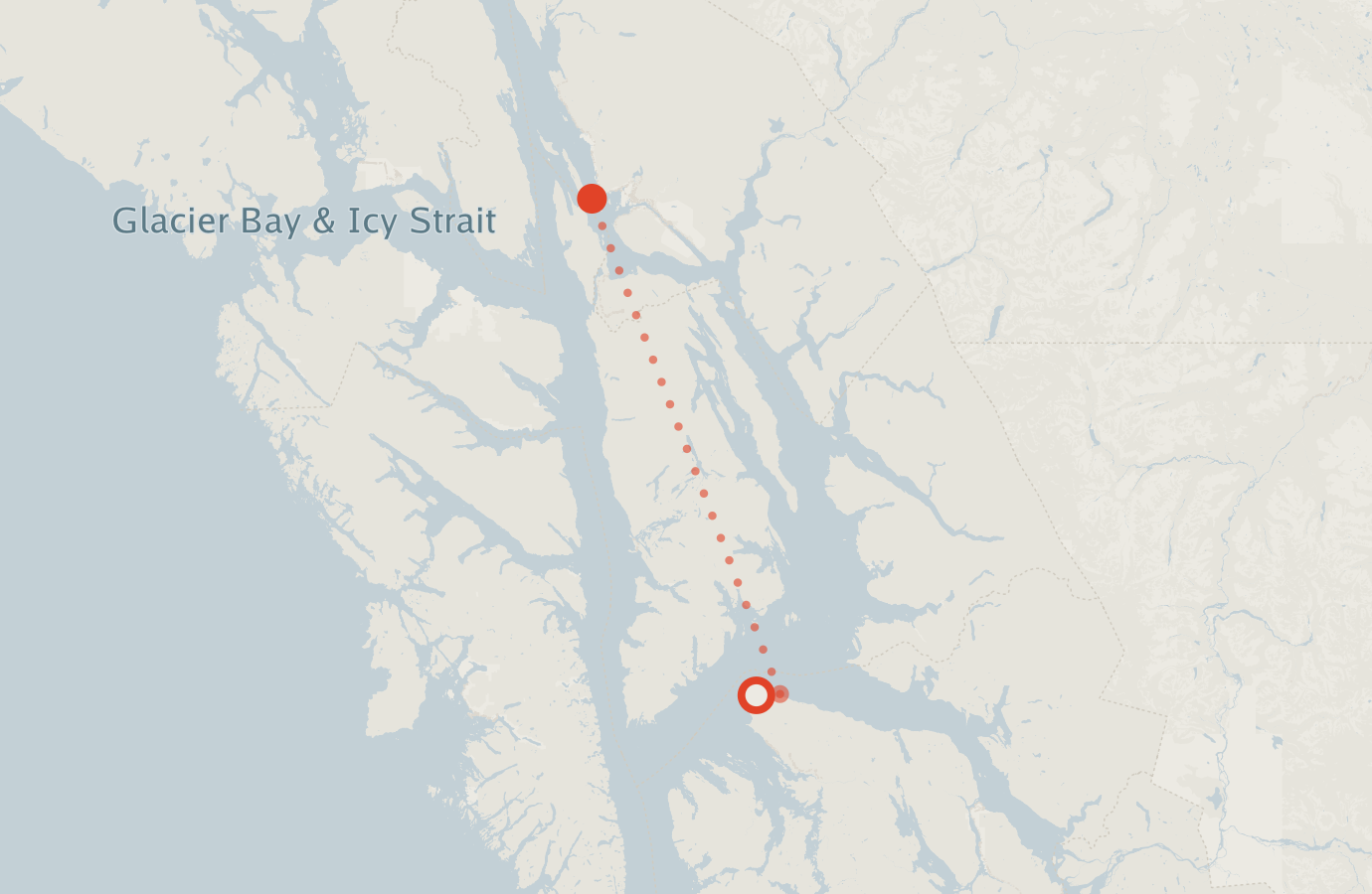 Activity map — real sighting points on an OpenStreetMap basemap