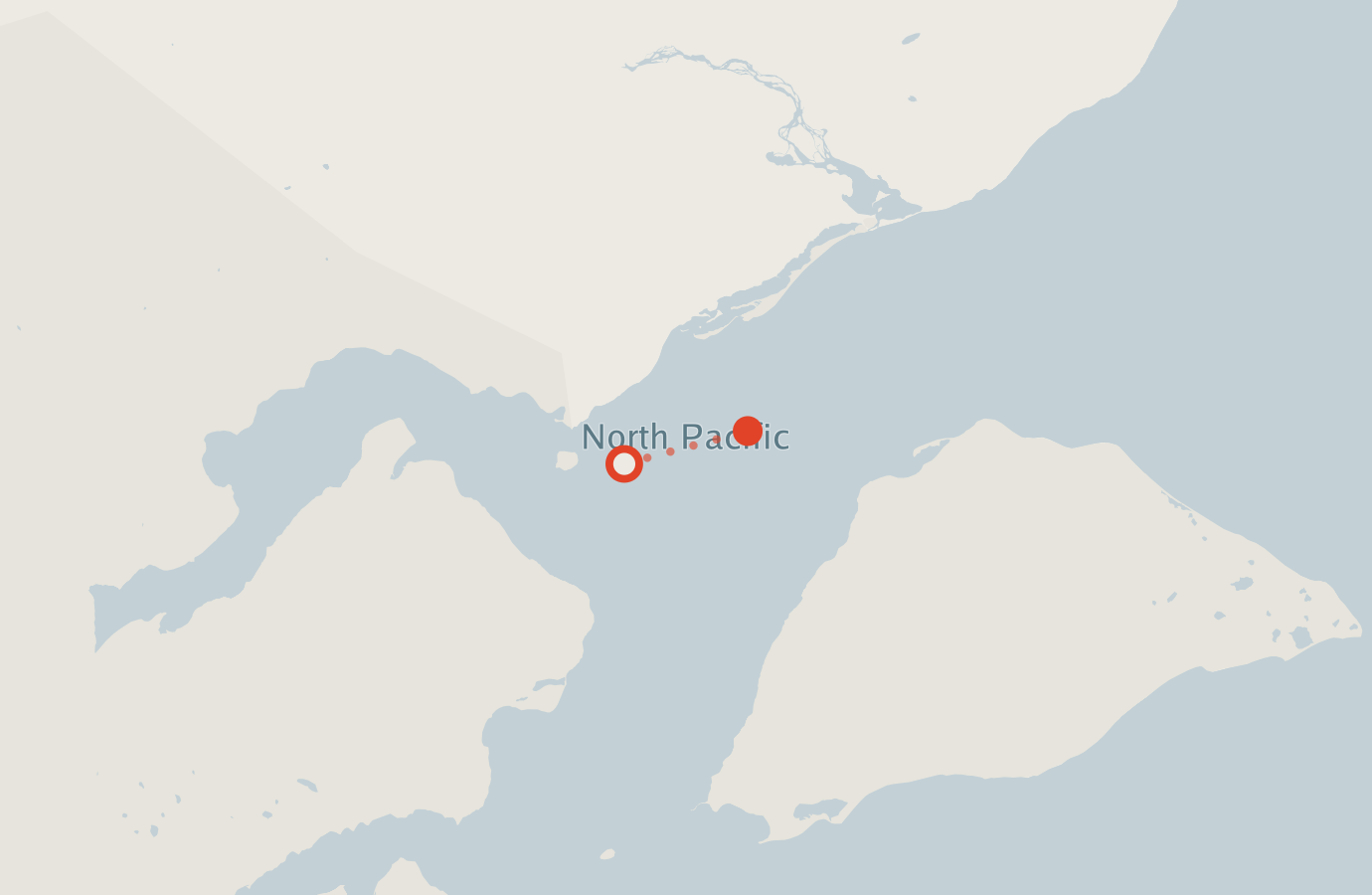 Activity map — real sighting points on an OpenStreetMap basemap
