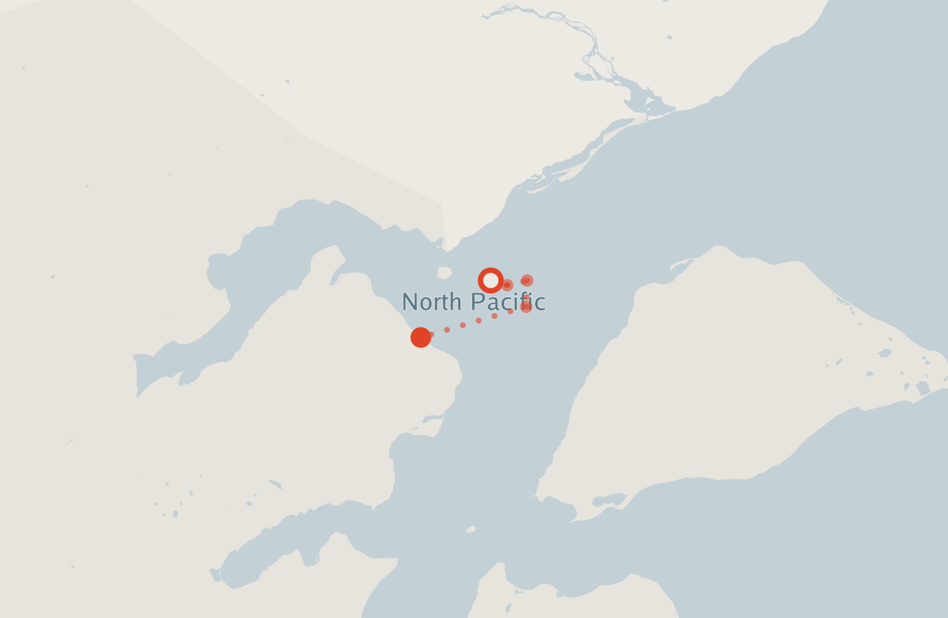 Activity map — real sighting points on an OpenStreetMap basemap