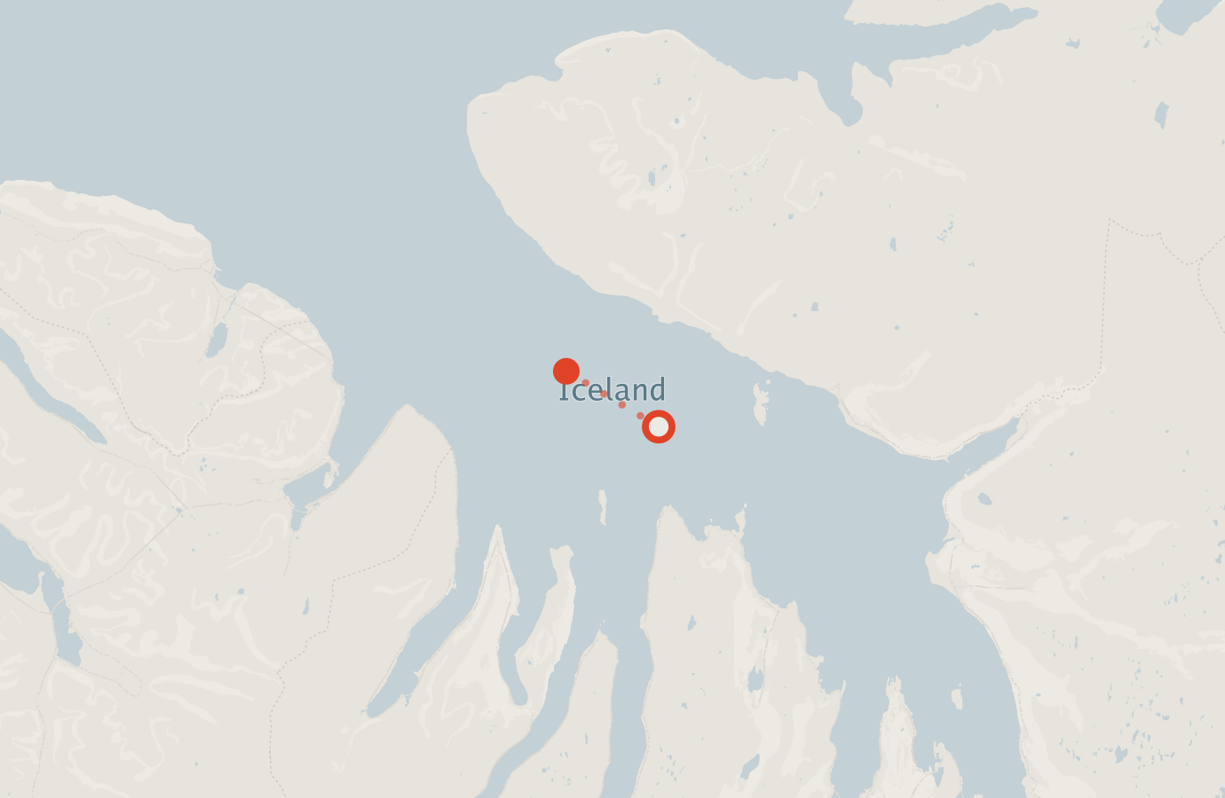 Activity map — real sighting points on an OpenStreetMap basemap