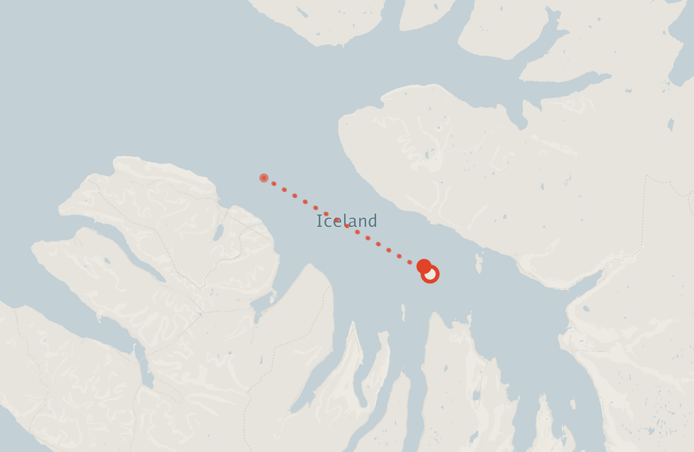 Activity map — real sighting points on an OpenStreetMap basemap