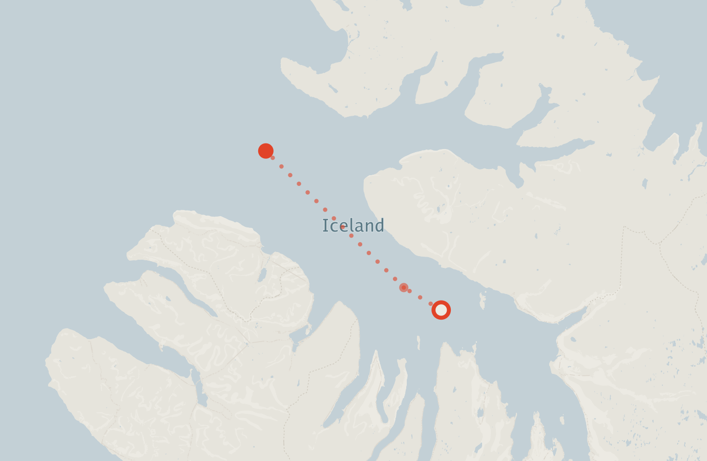 Activity map — real sighting points on an OpenStreetMap basemap
