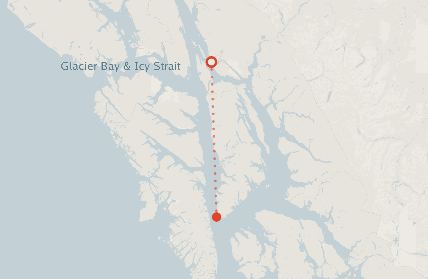 Activity map — real sighting points on an OpenStreetMap basemap