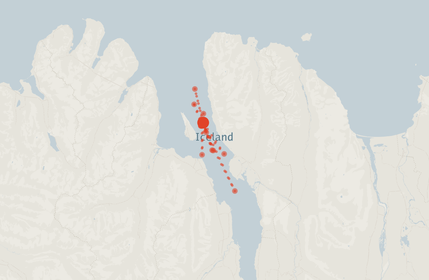 Activity map — real sighting points on an OpenStreetMap basemap