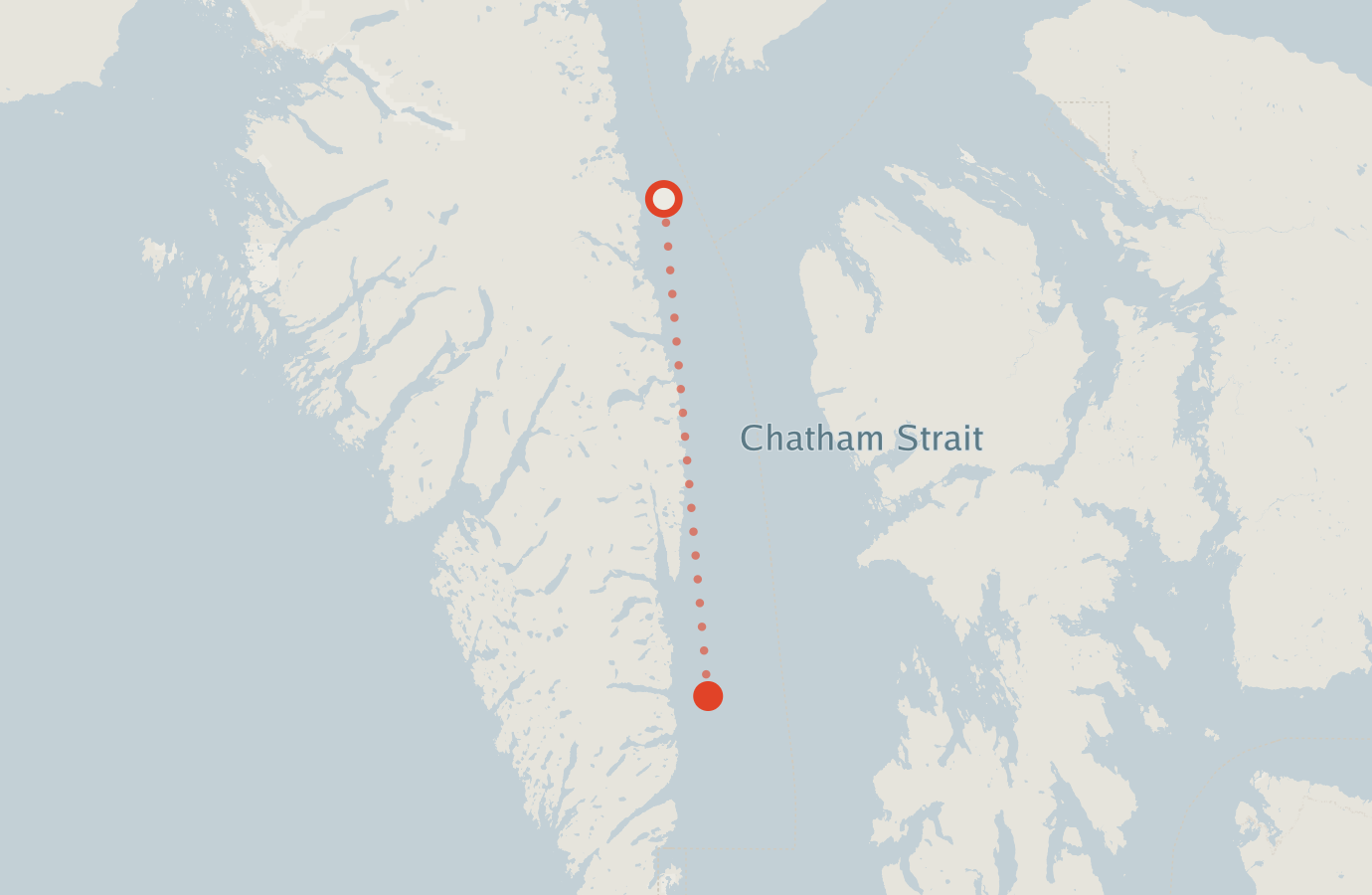 Activity map — real sighting points on an OpenStreetMap basemap