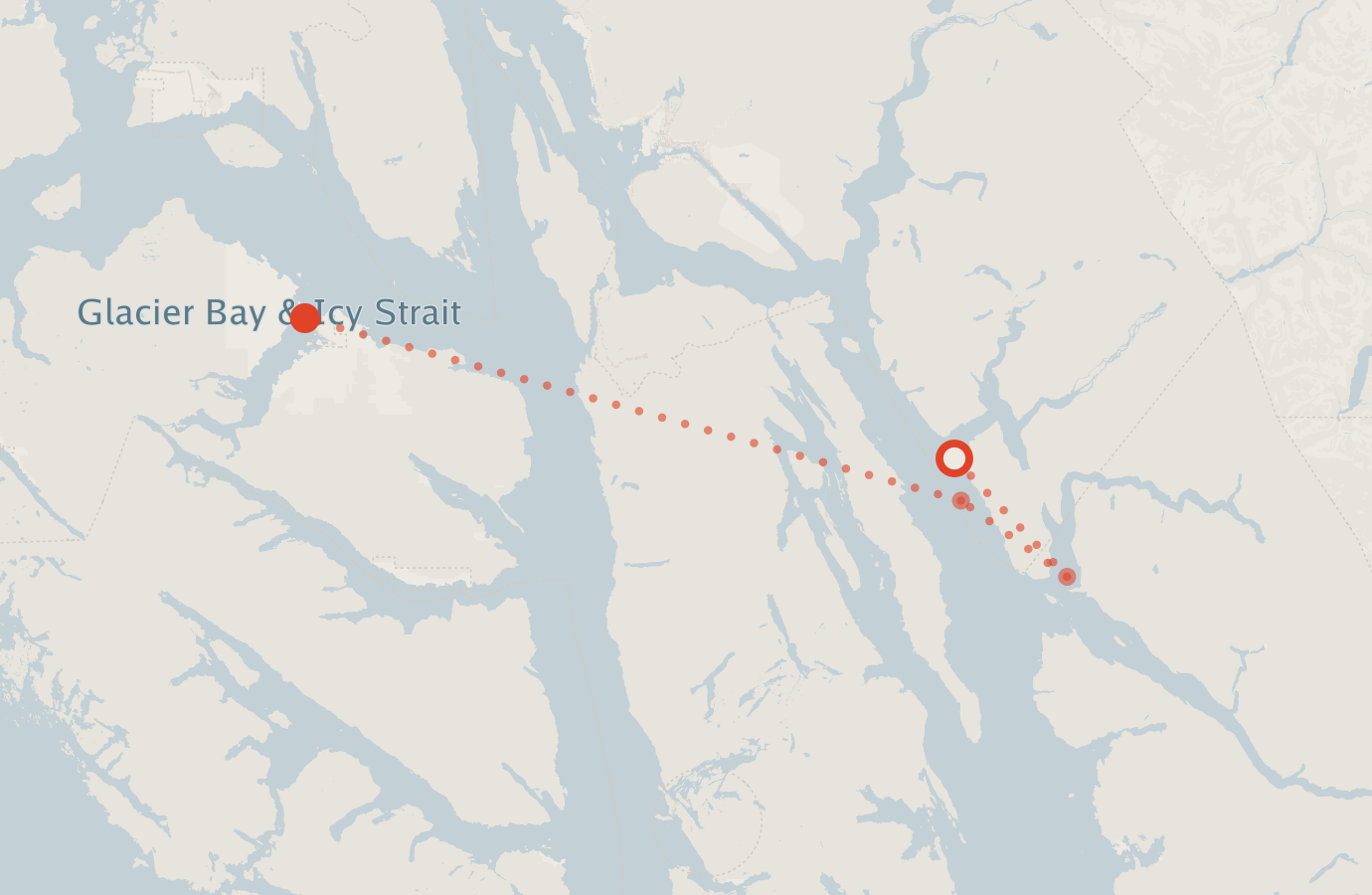 Activity map — real sighting points on an OpenStreetMap basemap