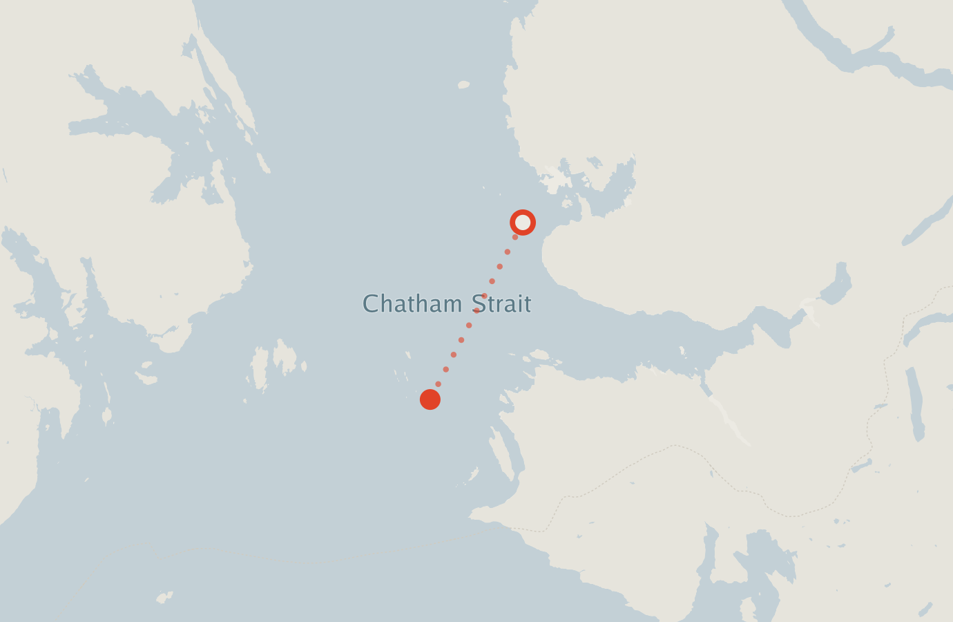 Activity map — real sighting points on an OpenStreetMap basemap