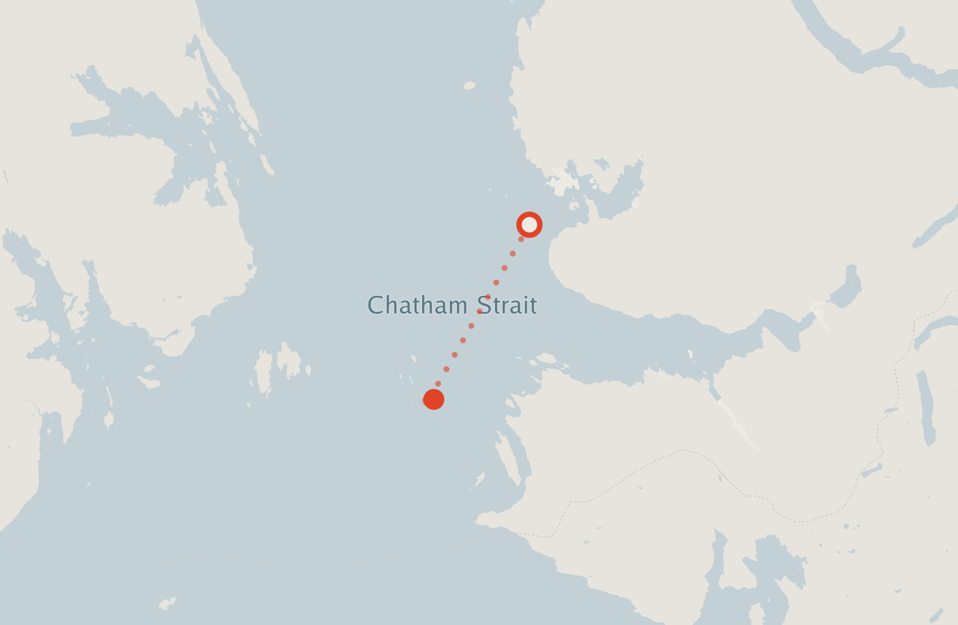 Activity map — real sighting points on an OpenStreetMap basemap