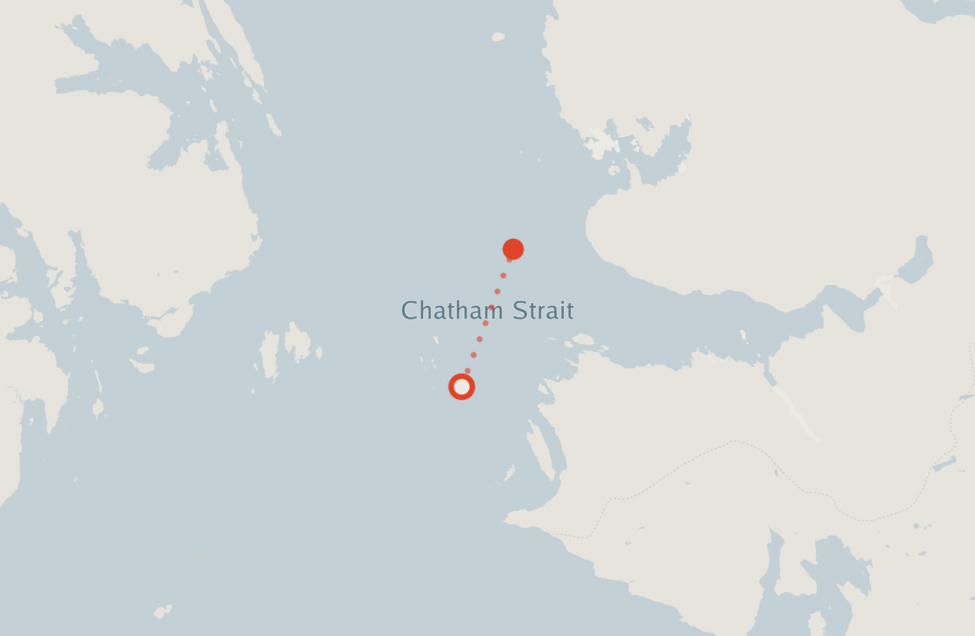 Activity map — real sighting points on an OpenStreetMap basemap