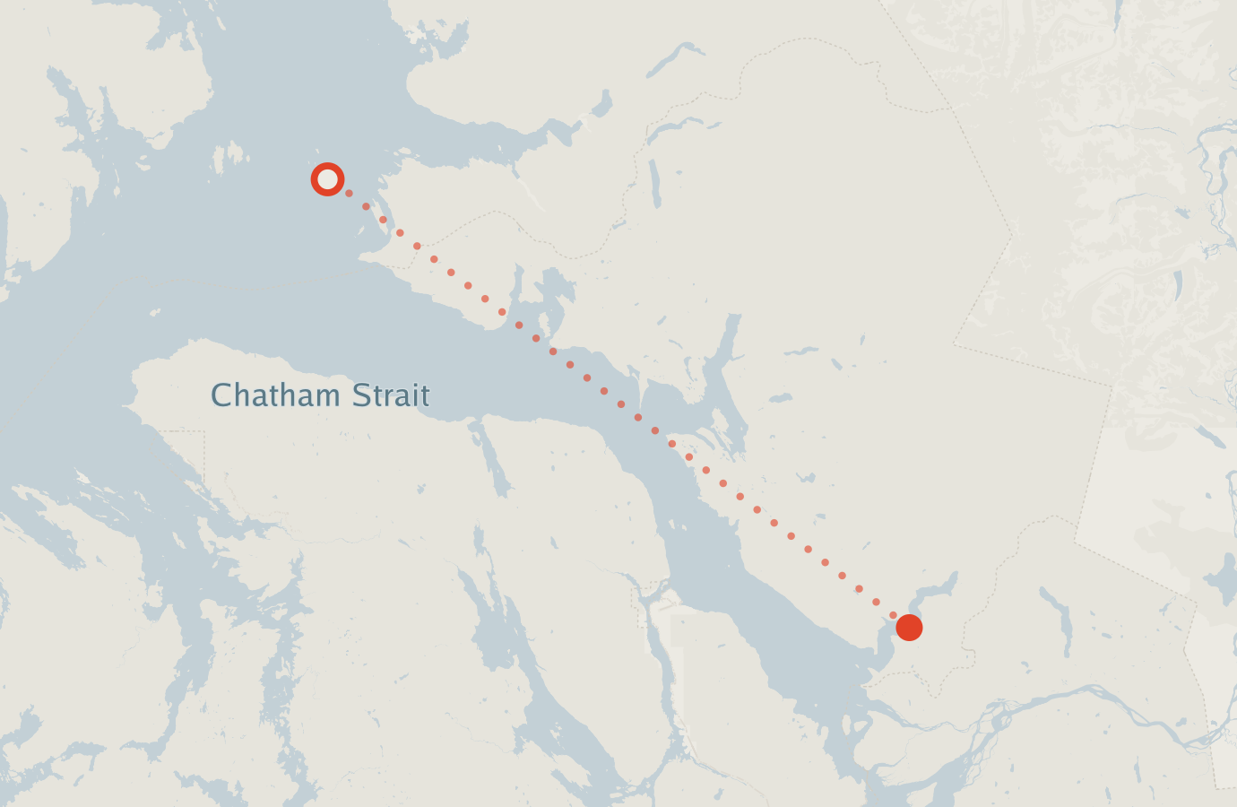 Activity map — real sighting points on an OpenStreetMap basemap