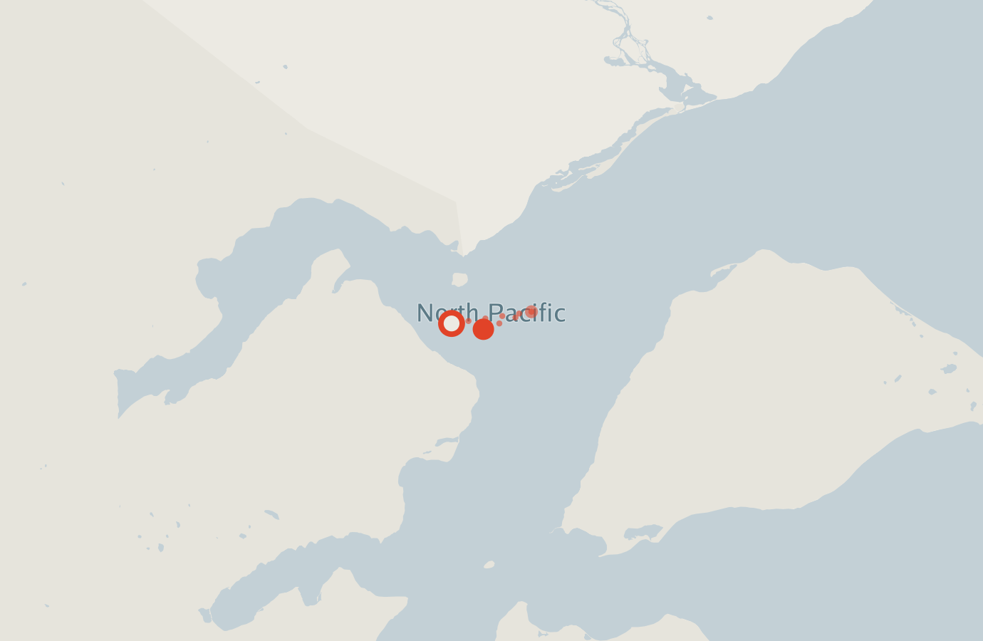Activity map — real sighting points on an OpenStreetMap basemap