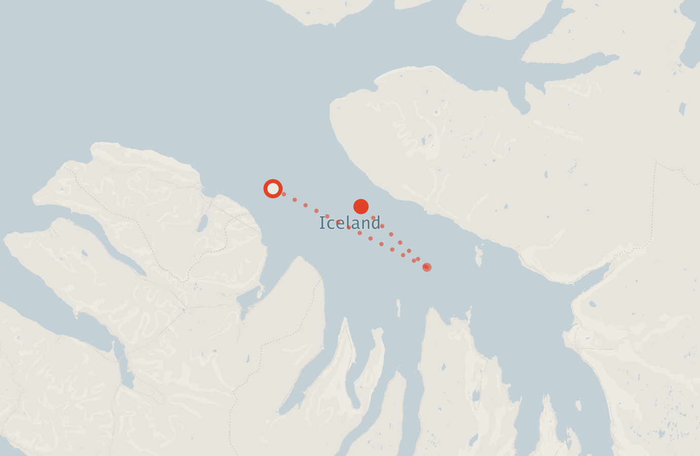 Activity map — real sighting points on an OpenStreetMap basemap