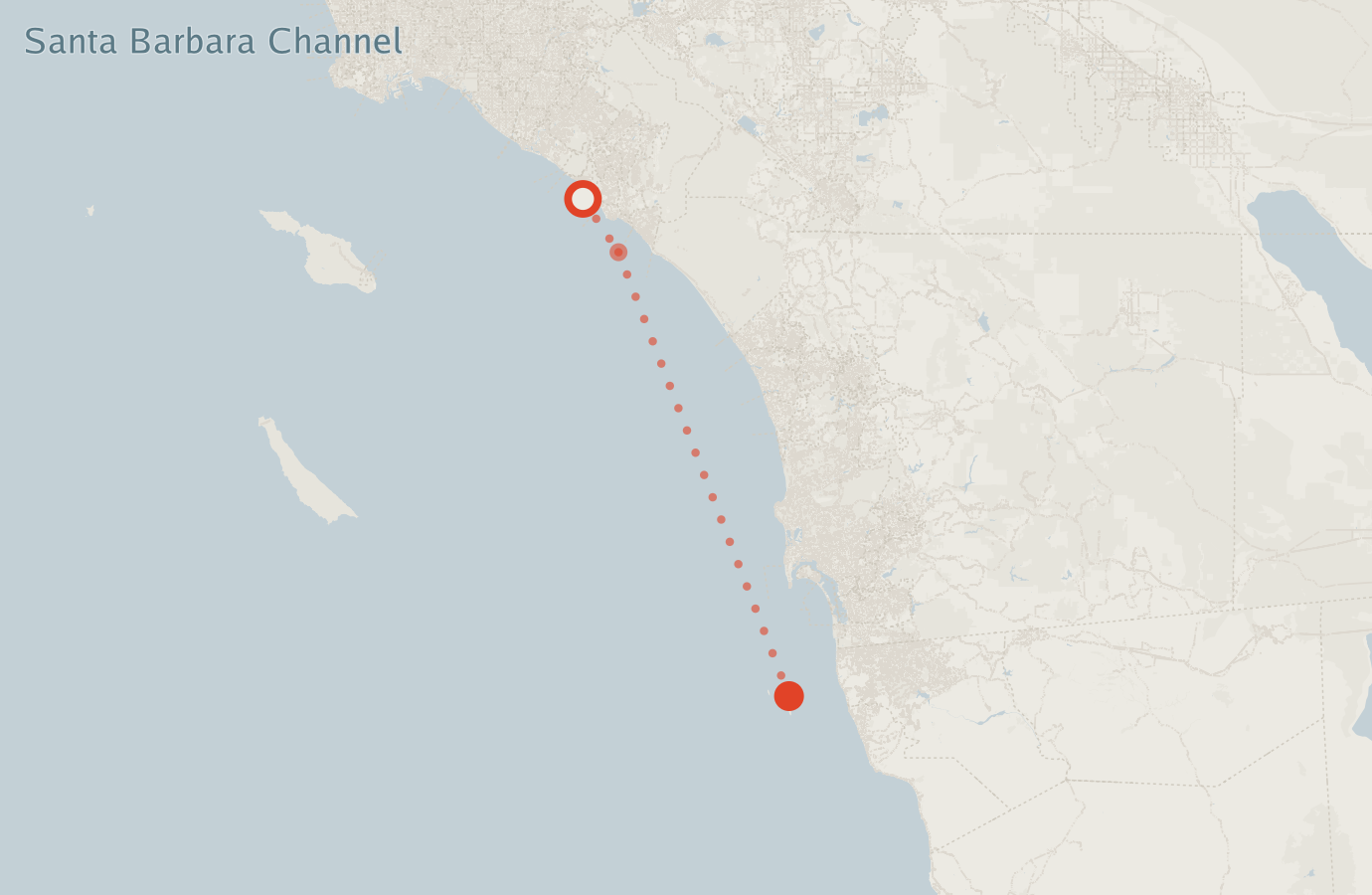 Activity map — real sighting points on an OpenStreetMap basemap
