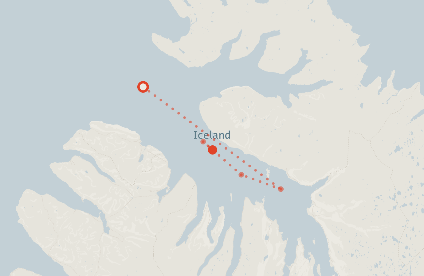 Activity map — real sighting points on an OpenStreetMap basemap