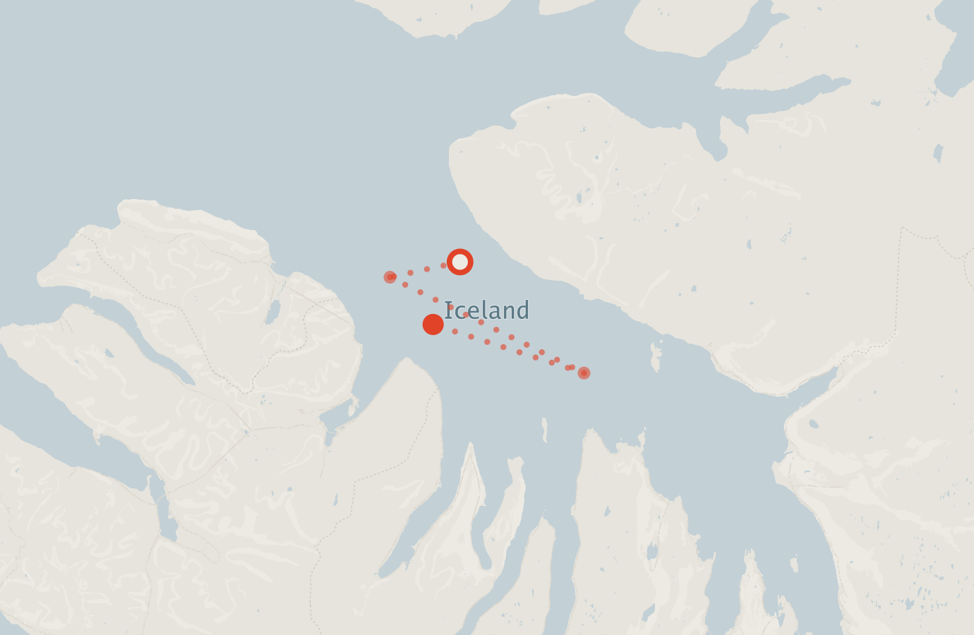 Activity map — real sighting points on an OpenStreetMap basemap