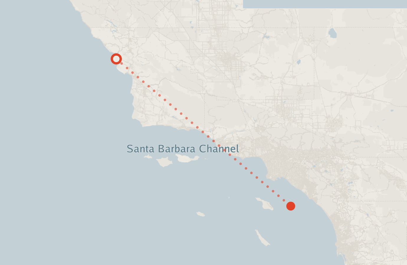 Activity map — real sighting points on an OpenStreetMap basemap